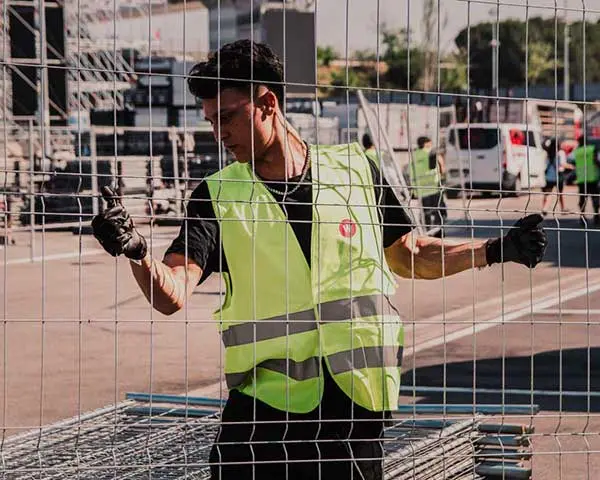 auxiliar montaje workout events